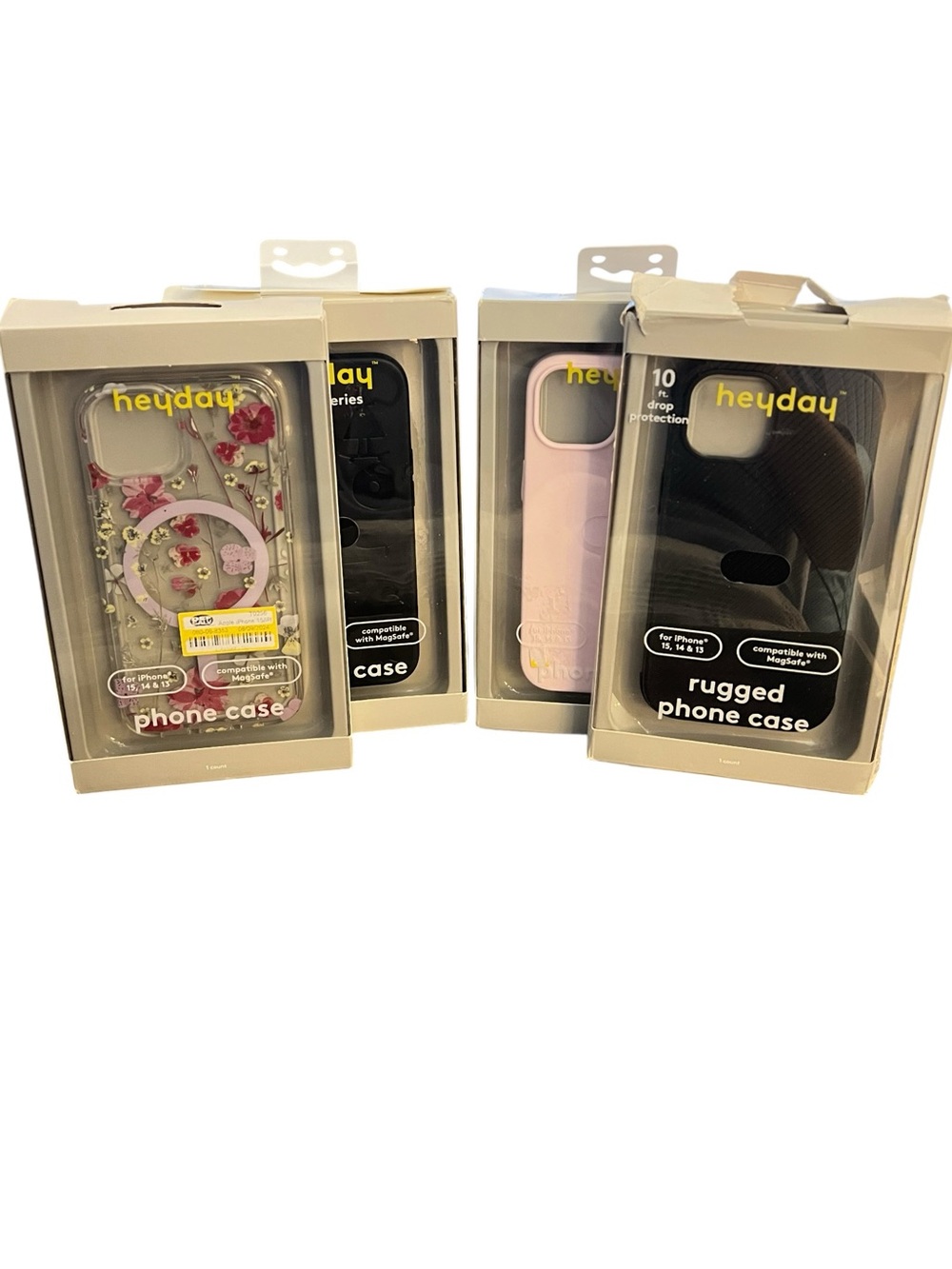 Heyday iPhone Case Bundle - 4 Pack - Open Box Never Used! Black‎ & Pink